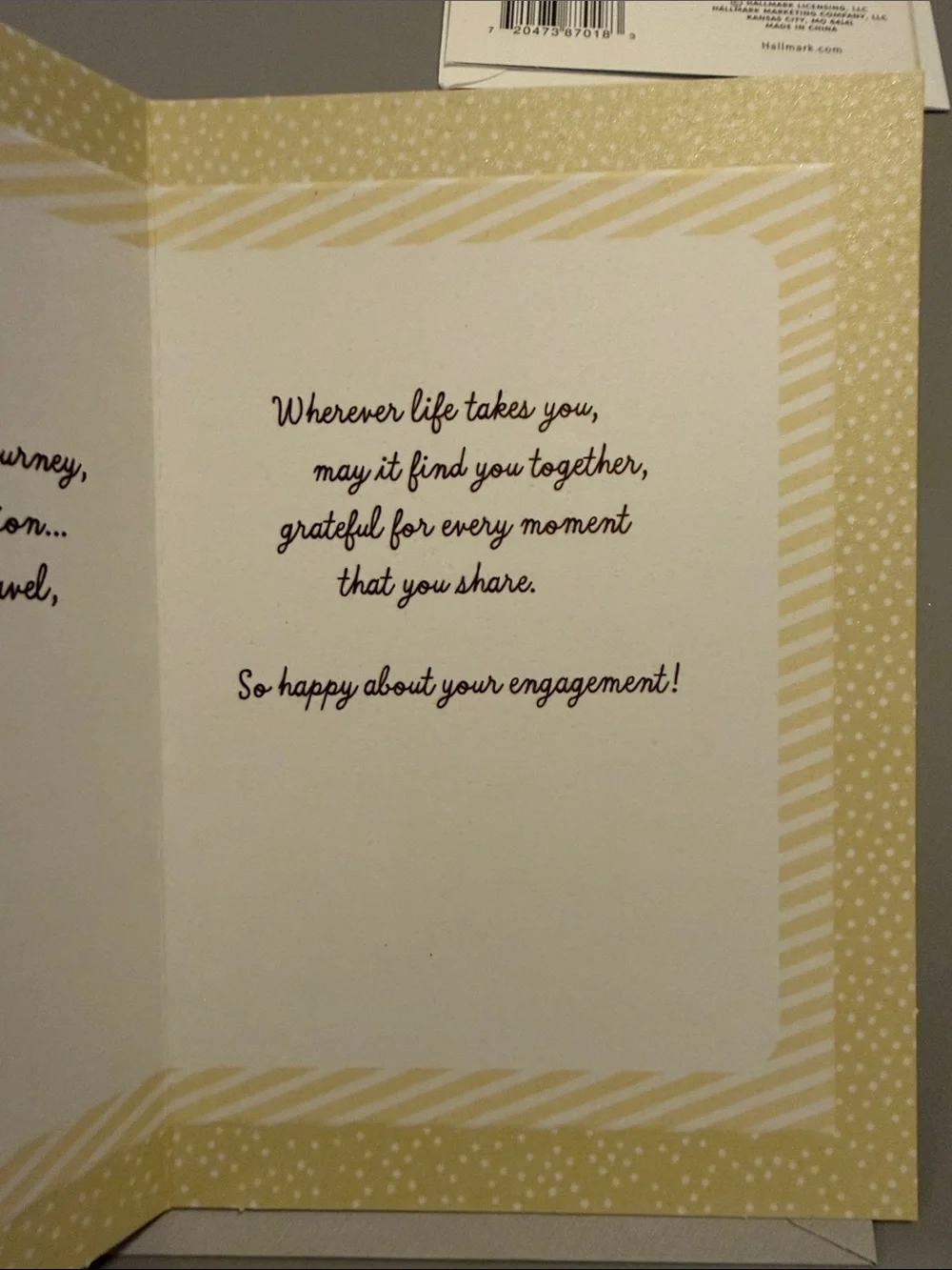 🌻 Bundle of 2 Hallmark Wedding / Engagement Cards